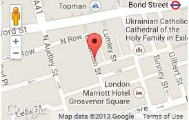 Map of Alexander Studio in London W1